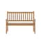 Flash Furniture Adele Patio Acacia Wood Bench, 2-Person Slatted Seat Loveseat for Park, Garden, Yard, Porch, Brown LTS-0525-BR-GG - alternate 4